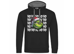 deinshirt Kapuzenpullover Herren Ho Ho Ho Grinch Grün/Schwarz