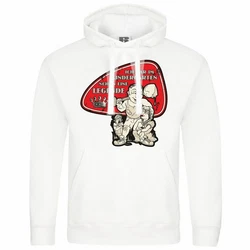 deinshirt Kapuzenpullover Herren Ich war im Kindergarten schon eine Legende Weiß/Creme