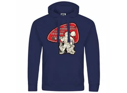 deinshirt Kapuzenpullover Herren Ich war im Kindergarten schon eine Legende Dunkelblau/Rot