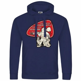 deinshirt Kapuzenpullover Herren Ich war im Kindergarten schon eine Legende Dunkelblau/Rot