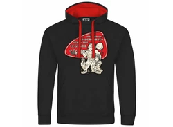 deinshirt Kapuzenpullover Herren Ich war im Kindergarten schon eine Legende Rot/Schwarz