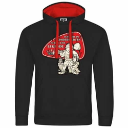 deinshirt Kapuzenpullover Herren Ich war im Kindergarten schon eine Legende Rot/Schwarz