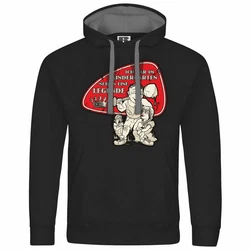 deinshirt Kapuzenpullover Herren Ich war im Kindergarten schon eine Legende Rot/Beige/Schwarz