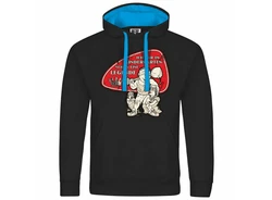 deinshirt Kapuzenpullover Herren Ich war im Kindergarten schon eine Legende Rot/Schwarz/Beige