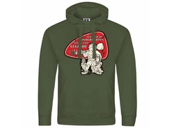 deinshirt Kapuzenpullover Herren Ich war im Kindergarten schon eine Legende Dunkelgrün/Grün