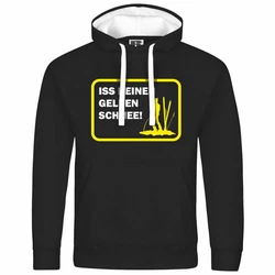 deinshirt Kapuzenpullover Iss keinen gelben Schnee Mit Print Motiv gelb