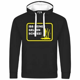 Kapuzenpullover Herren Kapuzenpullover Iss keinen gelben Schnee Mit Print Motiv, Grafik
