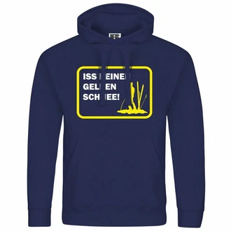 deinshirt Kapuzenpullover Iss keinen gelben Schnee Mit Print Motiv gelb deinshirt Kapuzenpullover Iss keinen gelben Schnee Mit Print Motiv gelb
