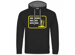 deinshirt Kapuzenpullover Iss keinen gelben Schnee Mit Print Motiv gelb