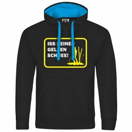 Kapuzenpullover Herren Kapuzenpullover Iss keinen gelben Schnee Mit Print Motiv, Grafik