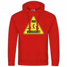 Kapuzenpullover Herren Kapuzenpullover Junggesellenabschied Vorsicht Mit Print Motiv, Grafik