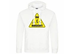 deinshirt Kapuzenpullover Junggesellenabschied Weiß/Gelb