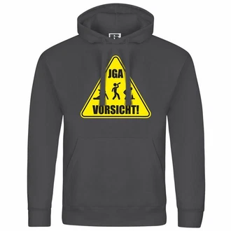 deinshirt Kapuzenpullover Junggesellenabschied Hellgrau/Dunkelgrau/Gelb/Grau