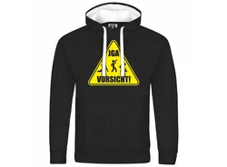 deinshirt Kapuzenpullover Junggesellenabschied Gelb/Weiß/Dunkelgrau/Schwarz