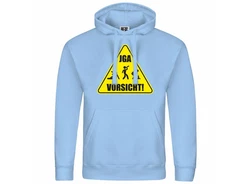 deinshirt Kapuzenpullover Junggesellenabschied Hellblau