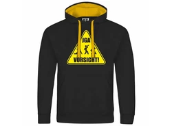 deinshirt Kapuzenpullover Junggesellenabschied Gelb/Schwarz