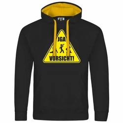 deinshirt Kapuzenpullover Junggesellenabschied Gelb/Schwarz
