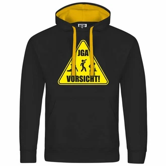 deinshirt Kapuzenpullover Junggesellenabschied Gelb/Schwarz