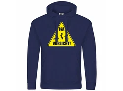 deinshirt Kapuzenpullover Junggesellenabschied Hellblau/Dunkelblau
