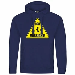 deinshirt Kapuzenpullover Junggesellenabschied Hellblau/Dunkelblau