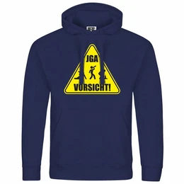 Kapuzenpullover Herren Kapuzenpullover Junggesellenabschied Vorsicht Mit Print Motiv, Grafik