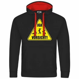 Kapuzenpullover Herren Kapuzenpullover Junggesellenabschied Vorsicht Mit Print Motiv, Grafik