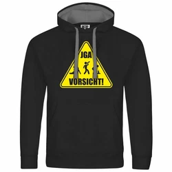 deinshirt Kapuzenpullover Junggesellenabschied Gelb/Weiß/Schwarz