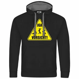 Kapuzenpullover Herren Kapuzenpullover Junggesellenabschied Vorsicht Mit Print Motiv, Grafik