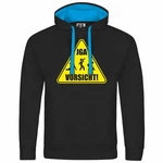 deinshirt Kapuzenpullover Junggesellenabschied Hellblau/Gelb/Blau