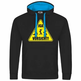 Kapuzenpullover Herren Kapuzenpullover Junggesellenabschied Vorsicht Mit Print Motiv, Grafik