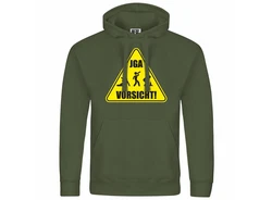 deinshirt Kapuzenpullover Junggesellenabschied Dunkelgrün/Neonfarben/Grün