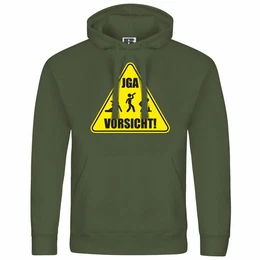 Kapuzenpullover Herren Kapuzenpullover Junggesellenabschied Vorsicht Mit Print Motiv, Grafik
