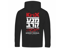deinshirt Kapuzenpullover Krav Maga self defense Rot/Dunkelblau/Dunkelrot