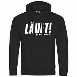deinshirt Kapuzenpullover Herren Mit Print Motiv Schwarz/Rot