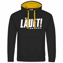deinshirt Kapuzenpullover Herren Mit Print Motiv Gelb/Schwarz/Rot