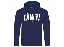 deinshirt Kapuzenpullover Herren Mit Print Motiv Dunkelblau/Hellblau/Blau