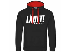 deinshirt Kapuzenpullover Herren Mit Print Motiv Rot/Schwarz