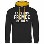 deinshirt Kapuzenpullover Herren Lass uns Fremde bleiben Gelb/Grün/Schwarz/Blau