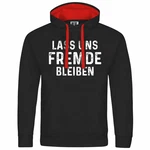 deinshirt Kapuzenpullover Herren Lass uns Fremde bleiben Rot/Schwarz/Rosa/Blau/Braun