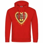 deinshirt Kapuzenpullover Herren Lebkuchenherz Hopfen und Malz Rot/Gold/Dunkelrot