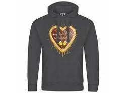 deinshirt Kapuzenpullover Herren Lebkuchenherz Hopfen und Malz Gold/Dunkelgrau/Hellgrau/Schwarz/Grau