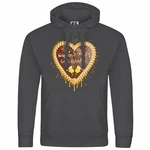 deinshirt Kapuzenpullover Herren Lebkuchenherz Hopfen und Malz Gold/Dunkelgrau/Hellgrau/Schwarz/Grau