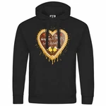 deinshirt Kapuzenpullover Herren Lebkuchenherz Hopfen und Malz Gold/Schwarz