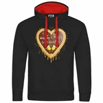 deinshirt Kapuzenpullover Herren Lebkuchenherz Hopfen und Malz Gold/Rot