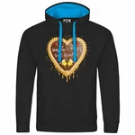 deinshirt Kapuzenpullover Herren Lebkuchenherz Hopfen und Malz Gold/Schwarz/Lila/Grün