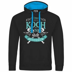 deinshirt Kapuzenpullover Herren Mit Print Motiv Grafik Schwarz/Blau