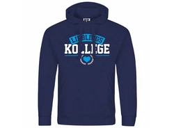 deinshirt Kapuzenpullover Herren Lieblingskollege Blau/Lila/Dunkelblau