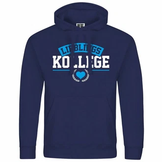deinshirt Kapuzenpullover Herren Lieblingskollege Blau/Lila/Dunkelblau