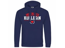 deinshirt Kapuzenpullover Lieblingskollegin Mit Print Motiv Blau/Dunkelblau