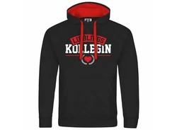 deinshirt Kapuzenpullover Lieblingskollegin Mit Print Motiv Schwarz/Dunkelrot/Rot/Braun